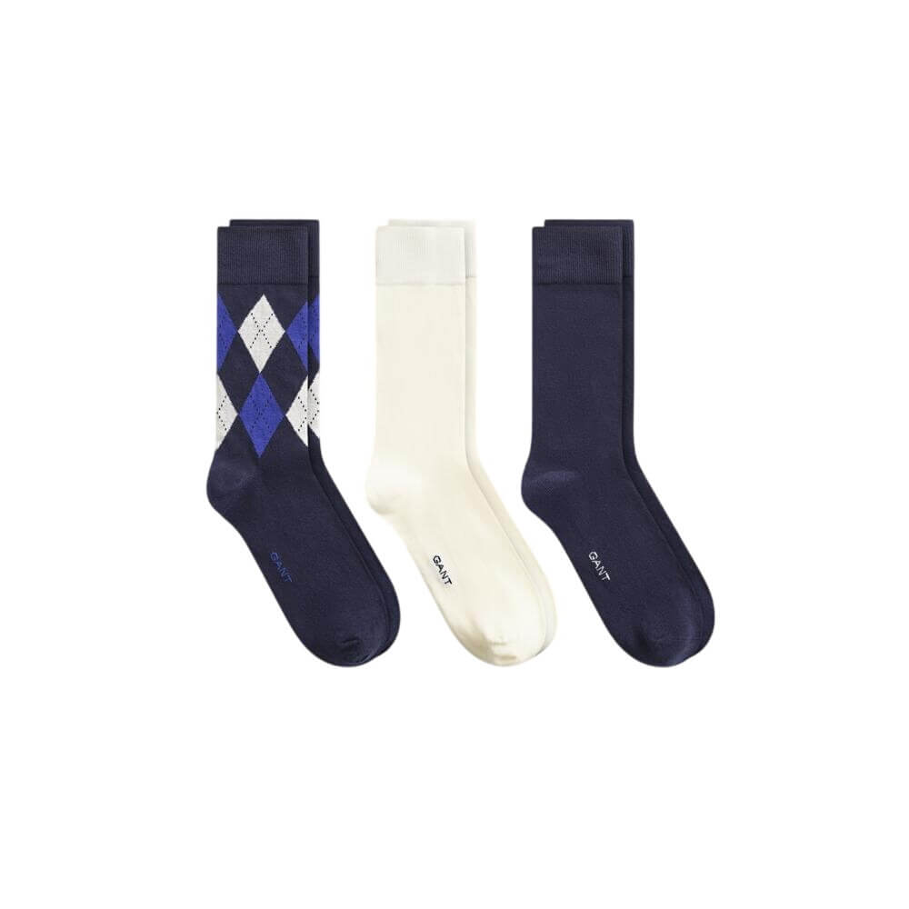 Gant 3-Pack Argyle Socks